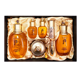 后（The History of Whoo） 套盒天气丹拱辰享水妍津率享后套装护肤礼盒 送女友七夕礼物 后拱辰享气韵生水乳霜7件套】