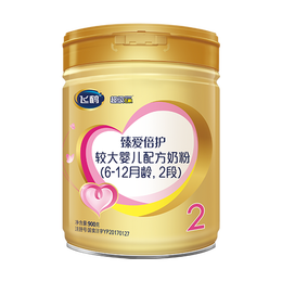 FIRMUS 飛鶴 超級(jí)飛帆臻愛倍護(hù)2段（6-12個(gè)月齡）較大嬰兒配方奶粉聽裝900克g 6罐裝