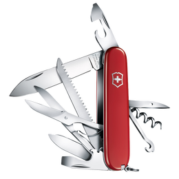 维氏（VICTORINOX）瑞士军士刀都市猎人91mm(15功能)多功能折叠户外露营工具1.3713红