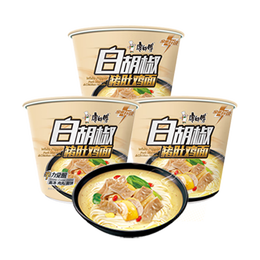 康师傅方便面 黑白胡椒 白胡椒猪肚鸡面110g*3桶 泡面桶装速食 方便食品
