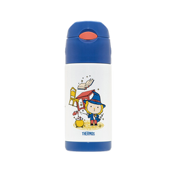 THERMOS 膳魔師 魔法師系列 FFI-403 Lion BO 兒童吸管保溫杯 360ml 藍色
