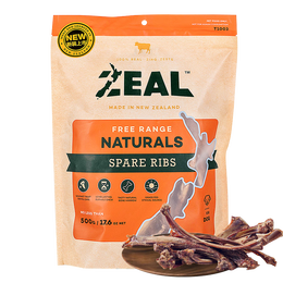ZEAL真致新西兰进口 风干狗零食 全犬种宠物狗狗洁齿磨牙棒 小牛肋骨500g【磨牙健齿 增补钙质】