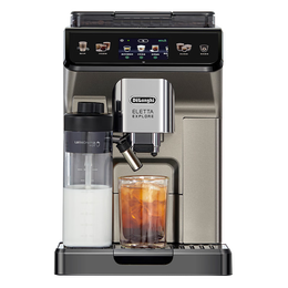 德龙（Delonghi）咖啡机 家用全自动咖啡机 冷萃版探索者欧洲进口 意式奶咖51款冷热饮品全彩触屏 ECAM450.86.T礼物