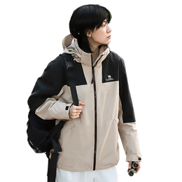 CAMEL 駱駝 情侶款三合一沖鋒衣 A1W23a1117