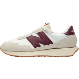 NEW BALANCE NB 官方休闲鞋男鞋女鞋情侣复古低帮舒适百搭237系列运动鞋 米色/白色 MS237SB 38 (脚长23.5cm尺码详询客服)