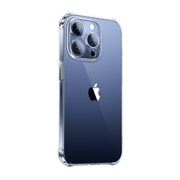 閃魔 適用蘋果15手機(jī)殼 iPhone15Promax氣囊防摔超薄保護(hù)套鏡頭全包透明軟殼 15Promax【京倉(cāng)速發(fā)】十米防摔*透出裸機(jī)