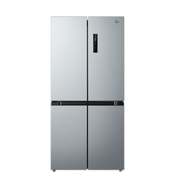 Midea 美的 480升冰箱四開(kāi)門(mén)超大容量十字對(duì)開(kāi)門(mén)一級(jí)能效變頻風(fēng)冷超薄囤貨家用電冰箱 BCD-480WSPZM(E)榭湖銀