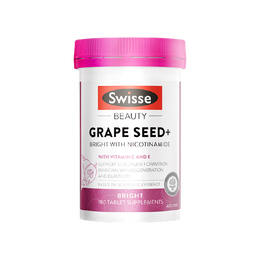 Swisse葡萄籽煙酰胺片180片*1瓶 原花青素 維CE淡化色素修復(fù)提亮 海外進(jìn)口