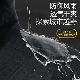 探拓（TECTOP）冲锋衣三合一男士两件套可拆卸内胆秋冬防水防风户外登山服外套女 经典黑情侣款 XL