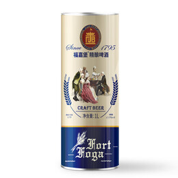福嘉堡 原漿德式風(fēng)味艾爾白精啤酒 1L*6罐