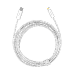 BASEUS 倍思 靈動系列 Type-C轉(zhuǎn)Lightning 20W 數(shù)據(jù)線 高密編織 2m 白色