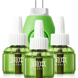 润本（RUNBEN）电蚊香液驱蚊器无味驱蚊液电蚊液电蚊香液加热器家用电蚊香液套装 2液+1器