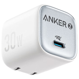ANKER【國家3C認證】安克冰點快充 蘋果16充電器pd30W氮化鎵適用iPhone16promax15/14手機type-c插頭 白
