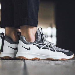 耐克（NIKE）女鞋2024秋季新款运动鞋粗绳鞋带老爹鞋潮流低帮休闲鞋跑步鞋【 AA1097-100白黑灰 35.5