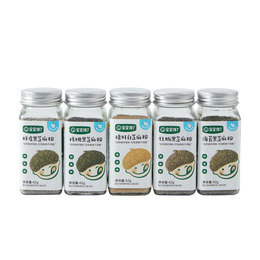 宝宝馋了 猪肝粉含铁芝麻粉儿童牡蛎核桃粉营养拌饭料享宝宝婴儿6/8月食谱 【单瓶】海苔黑芝麻粉