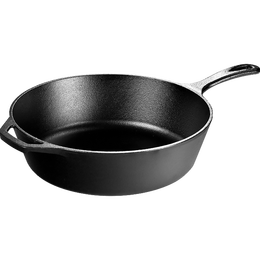 LODGE 洛極 L8DSK3 平底鍋(26cm、無涂層、不粘、鑄鐵)