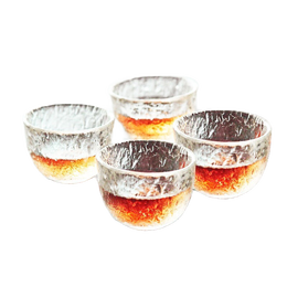 Le Bronte 朗特樂 手工錘紋日式茶杯 50ml*4只裝