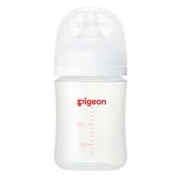 貝親（Pigeon）奶瓶新生嬰兒玻璃寬口徑奶瓶 自然實(shí)感第3代 240ML配M奶嘴（適用3-6個(gè)月）