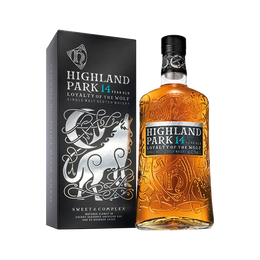 高原骑士（Highland Park）14年 动物系列 苍狼 苏格兰 单一麦芽威士忌 1000ml 洋酒 