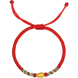 ZHOU LIU FU 周六福 AEBZ175704 十二生肖鼠足金手繩 16cm 0.3g