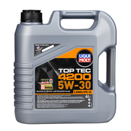 力魔（LIQUI MOLY） 适配奔驰宝马德国进口发动机机油顶技4200合成机油5W-30  4L