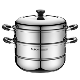 SUPOR 蘇泊爾 蒸鍋家用304不銹鋼蒸籠加厚大容量復(fù)底 2層 28cm