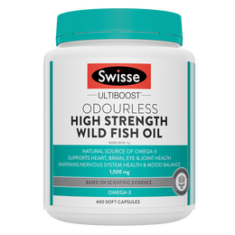 Swisse 斯維詩 Omega-3 無腥味野生魚油軟膠囊 400粒