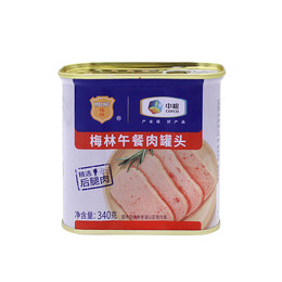 梅林午餐肉罐頭早餐火鍋涮肉食材340g*6中糧出品（新老包裝交替發(fā)貨）