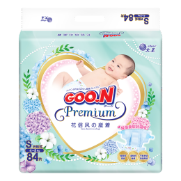GOO.N 大王 花信風(fēng) 紙尿褲 S84片(4-8KG）NB/M/L/XLc尺碼可選