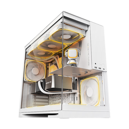 几何未来（GeometricFuture）Model5悟空电脑机箱 纯白（支持EATX主板/50系显卡/420/360冷排/海景房机箱/TypeC接口）