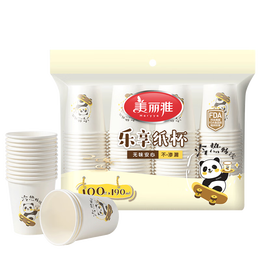 美丽雅一次性杯子 加厚防烫办公家用水杯 乐惠系列水杯-100只-210ML