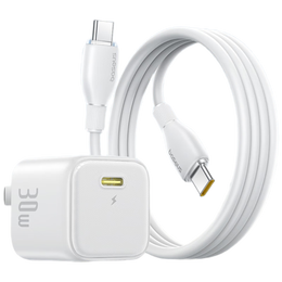 倍思（Baseus）30W蘋果16充電器套裝 iPhone16/15ProMax/plus快充頭PD20/27W手機(jī)ipad/Type-C數(shù)據(jù)線插頭 皓月白
