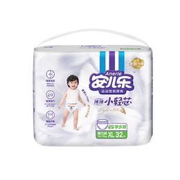 安儿乐ANERLE小轻芯拉拉裤XL32片(12-17kg)超薄透气尿不湿 mini装