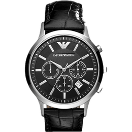 EMPORIO ARMANI 阿瑪尼 男商務風石英腕表AR2447