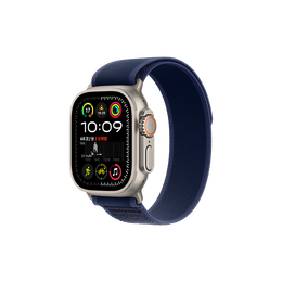 蘋果 Apple Watch Ultra 2 智能手表 GPS+蜂窩版 49mm 鈦金屬原色表殼 藍色野徑回環(huán)式表帶 S/M