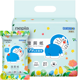 nepia 妮飄 Genki哆啦A夢系列 限量版 濕廁紙 8抽