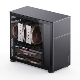 喬思伯（JONSBO）松果D41 MESH版黑色 ATX機(jī)箱（雙360冷排/ATX電源/Type-c Gen2 10Gbps+/垂直風(fēng)道/長顯卡）