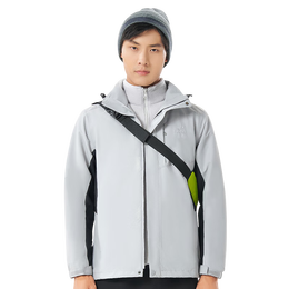 探拓(TECTOP)冲锋衣 男三合一抓绒内胆保暖防寒服 277 男款浅灰 XL