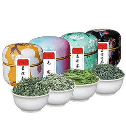 悠茗山四大绿茶罐装2025新茶明前碧螺春毛尖云雾茉莉绿茶组合茶叶自己喝 精选罐装四大绿茶组合 200g*1件