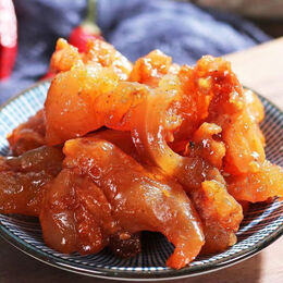 狄师傅内蒙古麻辣水晶牛蹄筋香辣味真空小袋小包装卤味即食小零食 烧烤味牛蹄筋*60包 共360g
