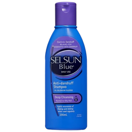 SELSUN紫瓶1%二硫化硒专业去屑控油止痒洗发水深层清洁洗头膏200ml