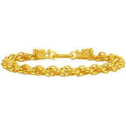 CHJ JEWELLERY 潮宏基 福瑞龍黃金手鏈女 14.5g SCG30004492