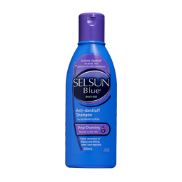Selsun blue SELSUN紫1%硫化硒去屑控油止癢洗發(fā)水深層清潔男女洗頭膏洗發(fā)露200ml*2