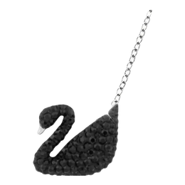 SWAROVSKI 施華洛世奇 ICONIC系列 5347330 天鵝項(xiàng)鏈 38cm 小號(hào) 黑銀色