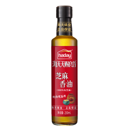海天天赐良谷芝麻香油250mL物理压榨蘸料家用香气醇厚香油辣拌土豆丝家用调味 【纯】芝麻香油250mL*1