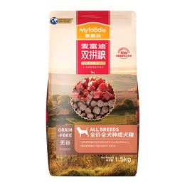 Myfoodie 麥富迪 無谷牛肉雙拼全犬成犬狗糧 1.5kg*4袋