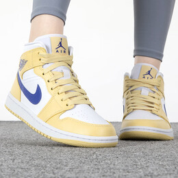 NIKE 耐克 AIR JORDAN 正代系列 Air Jordan 1 Mid 女子籃球鞋 BQ6472-500 粉色 37.5