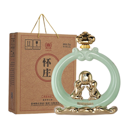 怀庄酒 53度 酱香型白酒 纯粮食酿造 固态法口粮酒 高档酒水 商务送礼 53度 1500mL 1坛 前途如意 配礼袋