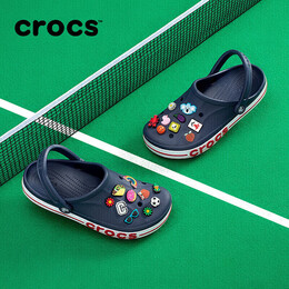 crocs 卡駱馳 男女款洞洞鞋 205089 深藍(lán)/辣椒紅 43
