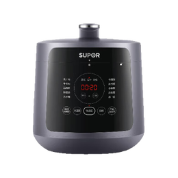 苏泊尔（SUPOR） 电压力锅5L容量一锅双胆智能触控上蒸下煮家用电高压锅电饭煲压力锅24H预约定时 深空灰 5L